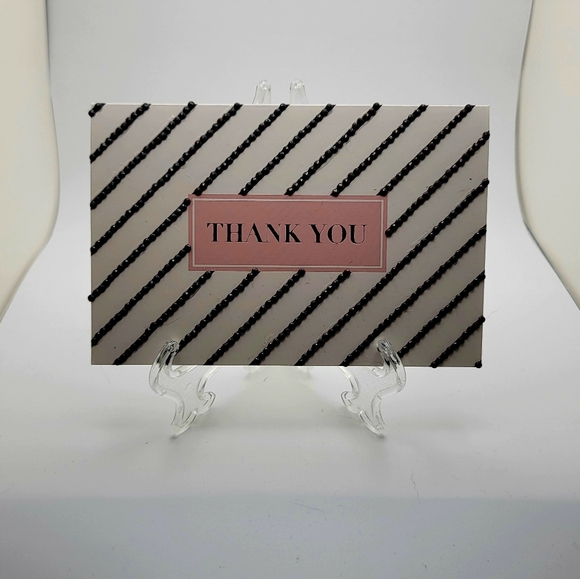 Thank You Beaded Card Small - Picture 3 of 3